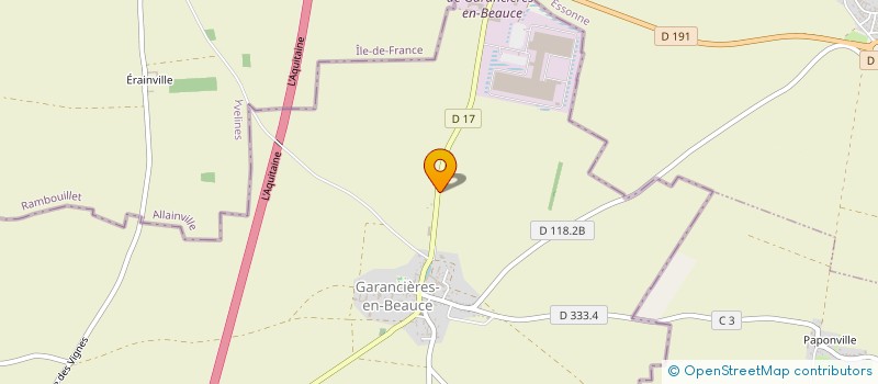 localisation de l'entreprise MAPACHA à GARANCIERES-EN-BEAUCE