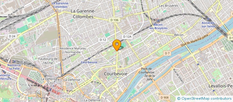 localisation de l'entreprise MAPAD ARC-EN-CIEL à COURBEVOIE