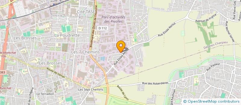 localisation de l'entreprise MAPAL à DECINES-CHARPIEU