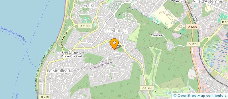 localisation de l'entreprise MAPALINA  ARCACHON