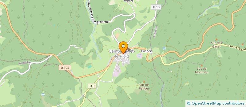 localisation de l'entreprise MAPANO  SAINT-BONNET-LE-FROID