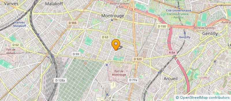 localisation de l'entreprise MAPAX LES TOURELLES  MONTROUGE