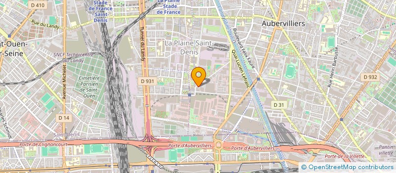 localisation de l'entreprise MAPE PRODUCTION à AUBERVILLIERS