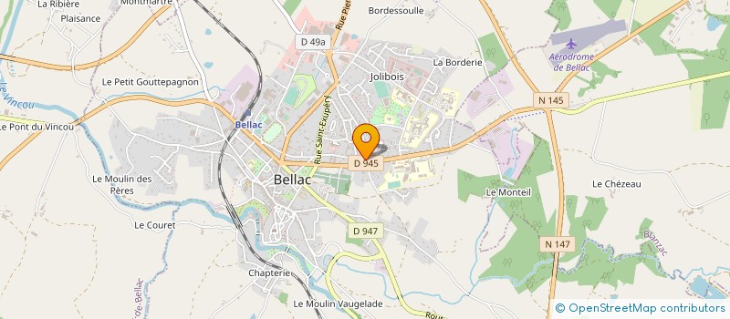 localisation de l'entreprise MAPE SCI à BELLAC