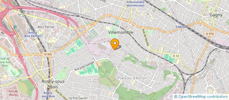 localisation de l'entreprise MAPER CNIT 2 à ROSNY-SOUS-BOIS
