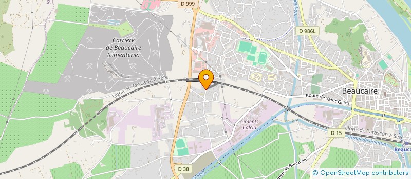 localisation de l'entreprise MAPEX à BEAUCAIRE