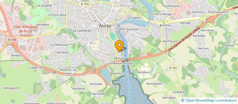localisation de l'entreprise MAPHI à AURAY