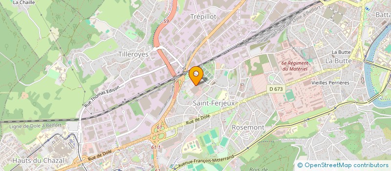 localisation de l'entreprise MAPHIBA à BESANCON