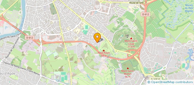 localisation de l'entreprise MAPHJMBAUPVILLAVIAS  AGDE
