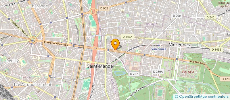 localisation de l'entreprise MAPI à VINCENNES