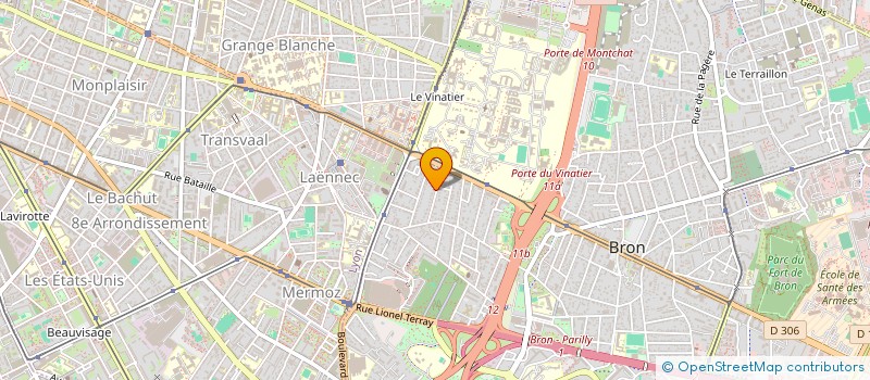 localisation de l'entreprise MAPI  BRON