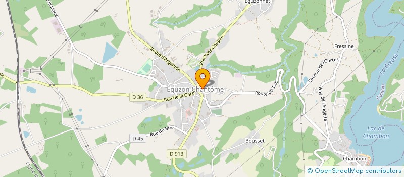 localisation de l'entreprise MAPI à EGUZON-CHANTOME