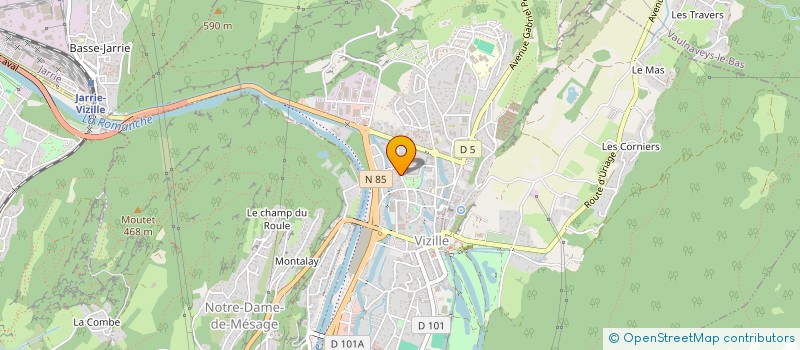 localisation de l'entreprise MAPI  VIZILLE