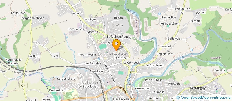 localisation de l'entreprise MAPI CVC  QUIMPERLE