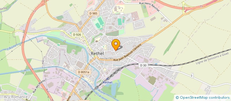 localisation de l'entreprise MAPI FRANCE  RETHEL