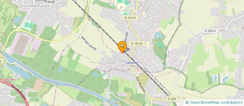 localisation de l'entreprise MAPILUD  LEFOREST