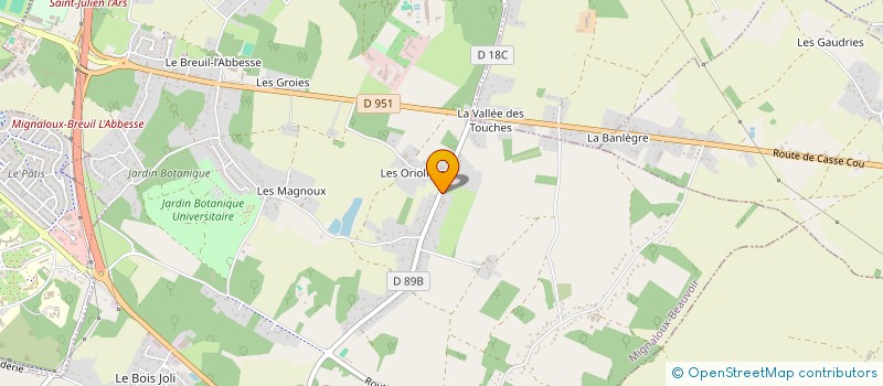localisation de l'entreprise MAPITEMA à MIGNALOUX-BEAUVOIR