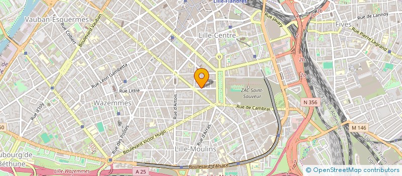 localisation de l'entreprise MAPLE PUBLICITE à LILLE