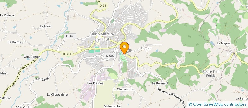 localisation de l'entreprise MAPOMATIC SARL à SAINT-MARTIN-EN-HAUT