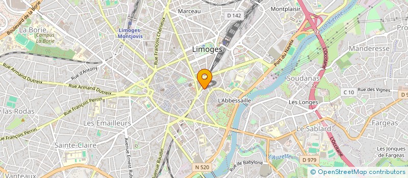 localisation de l'entreprise MAPS à LIMOGES
