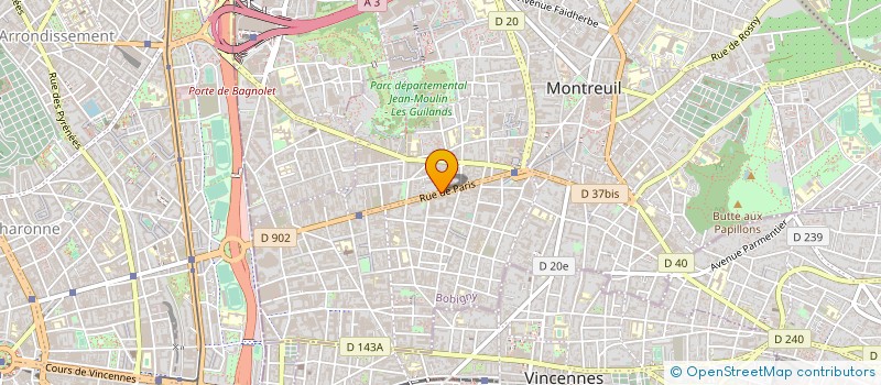 localisation de l'entreprise MAPSEC à MONTREUIL