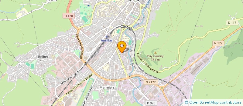 localisation de l'entreprise MAPY à AURILLAC