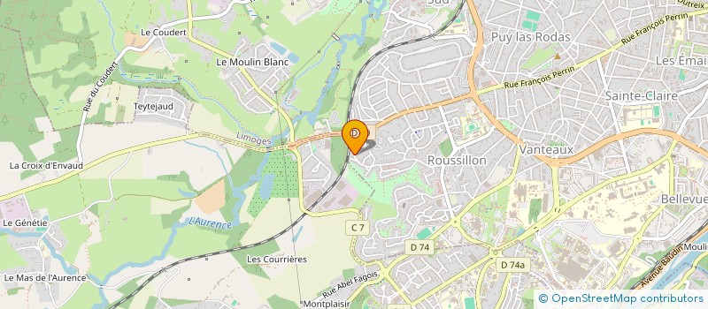 localisation de l'entreprise MAQ & B à LIMOGES