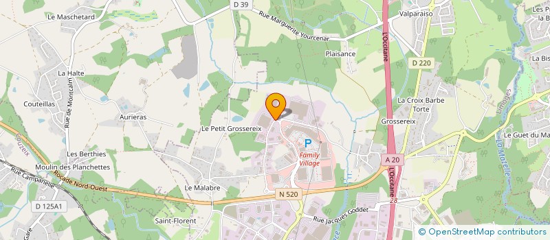 localisation de l'entreprise MAQPRINT GROUPE à LIMOGES