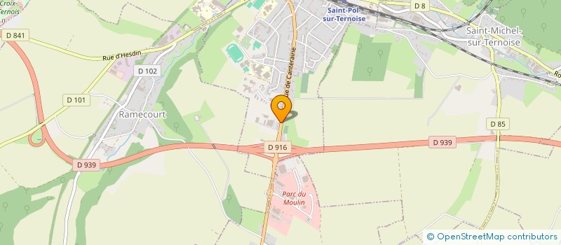 localisation de l'entreprise MAQUET CONTESSOTTO à SAINT-POL-SUR-TERNOISE