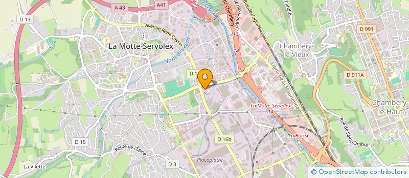 localisation de l'entreprise MAQUETTES ET BUREAU D ETUDES à LA MOTTE-SERVOLEX