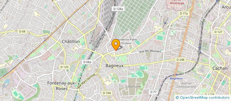 localisation de l'entreprise MAQUETTING à BAGNEUX
