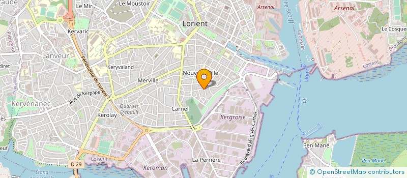 localisation de l'entreprise MAQUIPRI IMMO à LORIENT