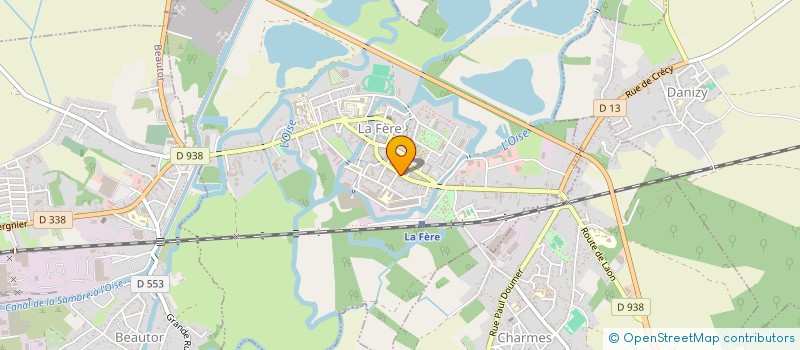 localisation de l'entreprise MAQUITAINE 12 à LA FERE