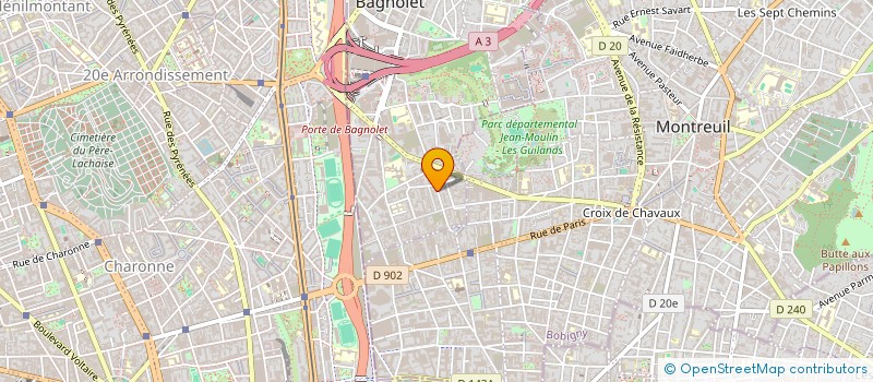localisation de l'entreprise MAR & BORIS à BAGNOLET