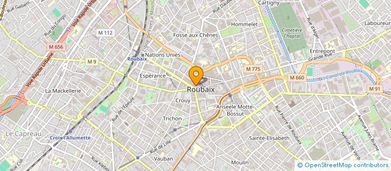 localisation de l'entreprise MAR.WAN à ROUBAIX