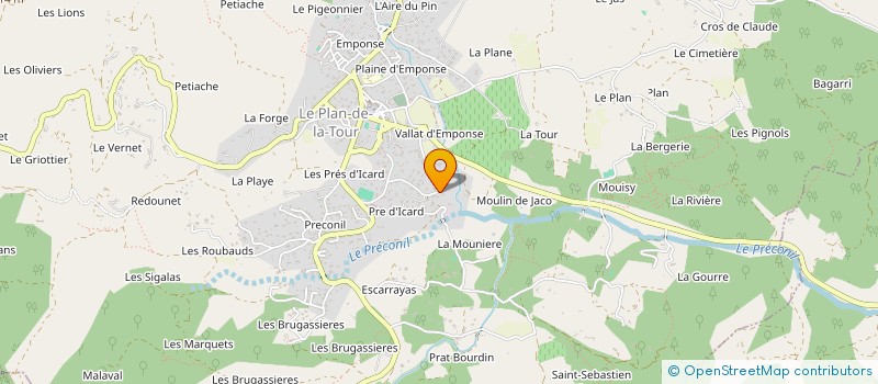 localisation de l'entreprise MARA à LE PLAN-DE-LA-TOUR