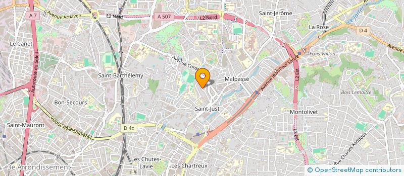 localisation de l'entreprise MARA à MARSEILLE
