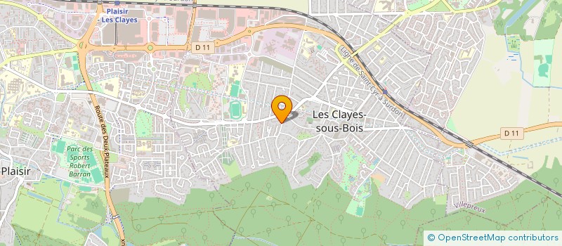 localisation de l'entreprise MARA IMMO INVEST à LES CLAYES-SOUS-BOIS