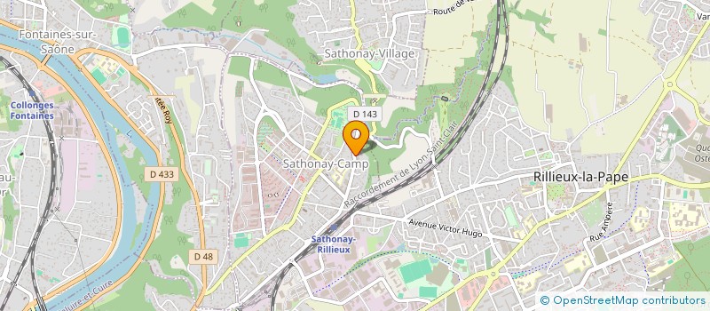 localisation de l'entreprise MARA IMMOBILIER  SATHONAY-CAMP