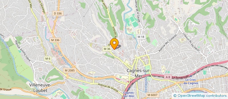 localisation de l'entreprise MARA INVEST à CAGNES-SUR-MER