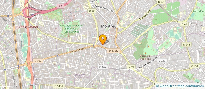 localisation de l'entreprise MARABOUT à MONTREUIL