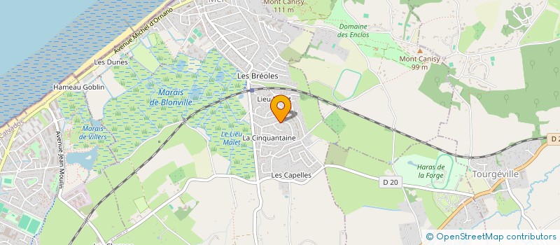localisation de l'entreprise MARACA à BLONVILLE-SUR-MER