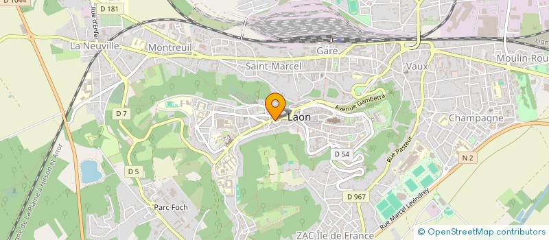 localisation de l'entreprise MARACH à LAON