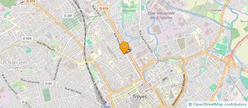 localisation de l'entreprise MARACHI à TROYES