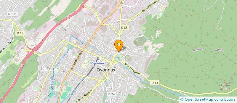 localisation de l'entreprise MARAD  OYONNAX