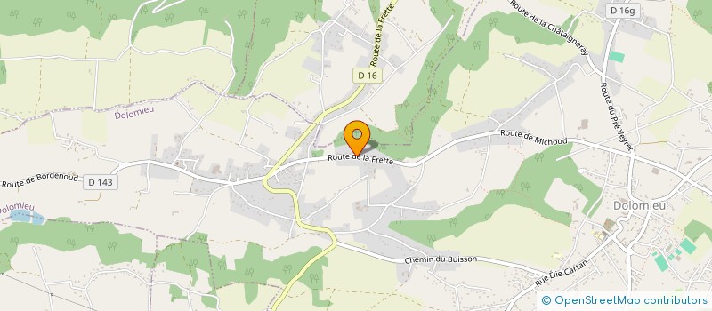 localisation de l'entreprise MARADIS à DOLOMIEU