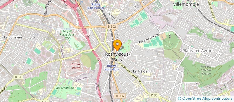 localisation de l'entreprise MARADRIA RENOVE à ROSNY-SOUS-BOIS