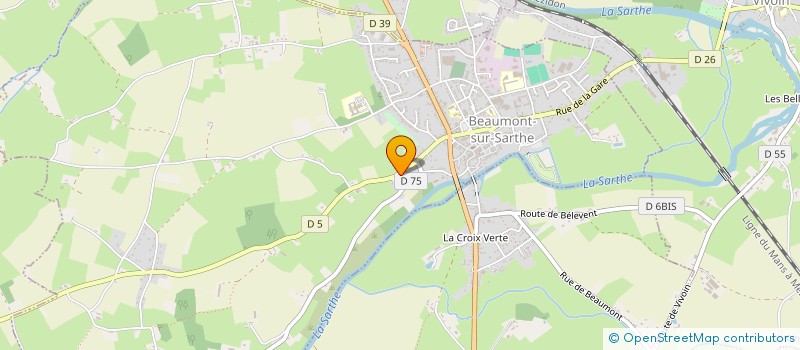 localisation de l'entreprise MARAIN  BEAUMONT-SUR-SARTHE