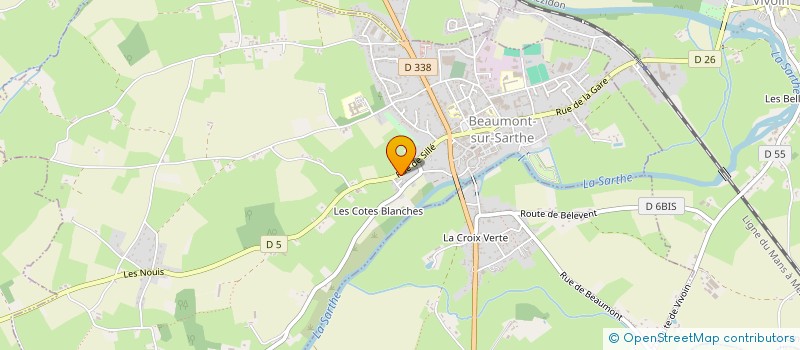 localisation de l'entreprise MARAIN IMMO  BEAUMONT-SUR-SARTHE
