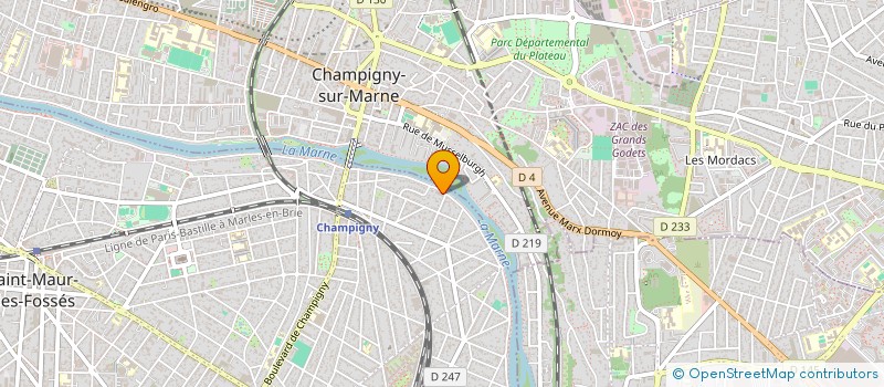 localisation de l'entreprise MARAIS B à SAINT-MAUR-DES-FOSSES